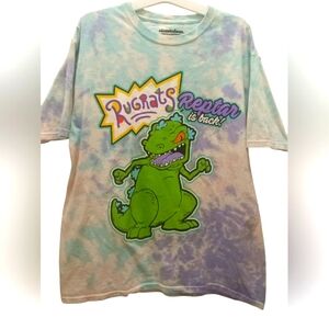 Nickelodeon Kids Rugrats Reptar is Back Tie-Dye T-Shirt short sleeve Large